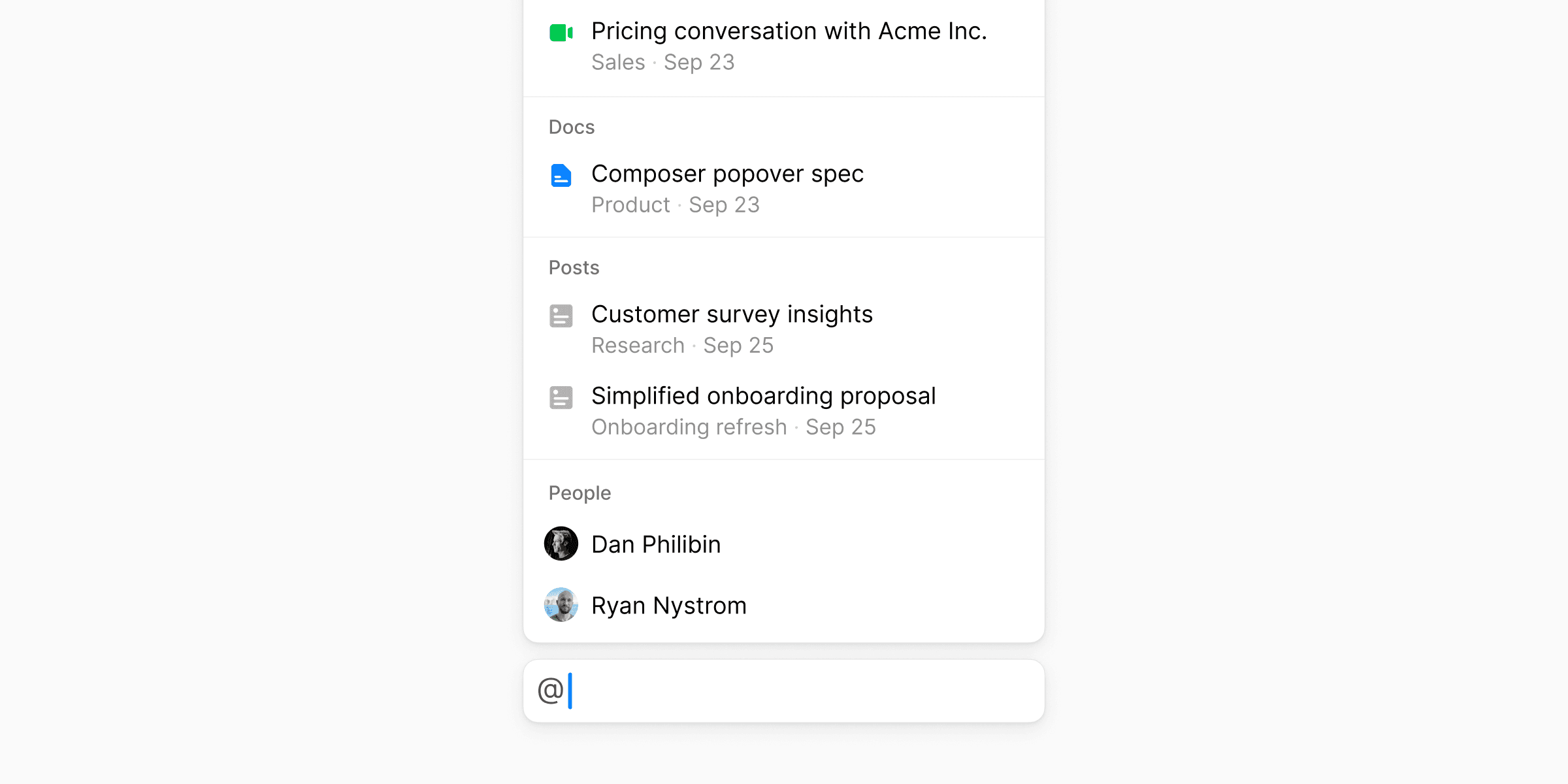 Feature image for Mention anything