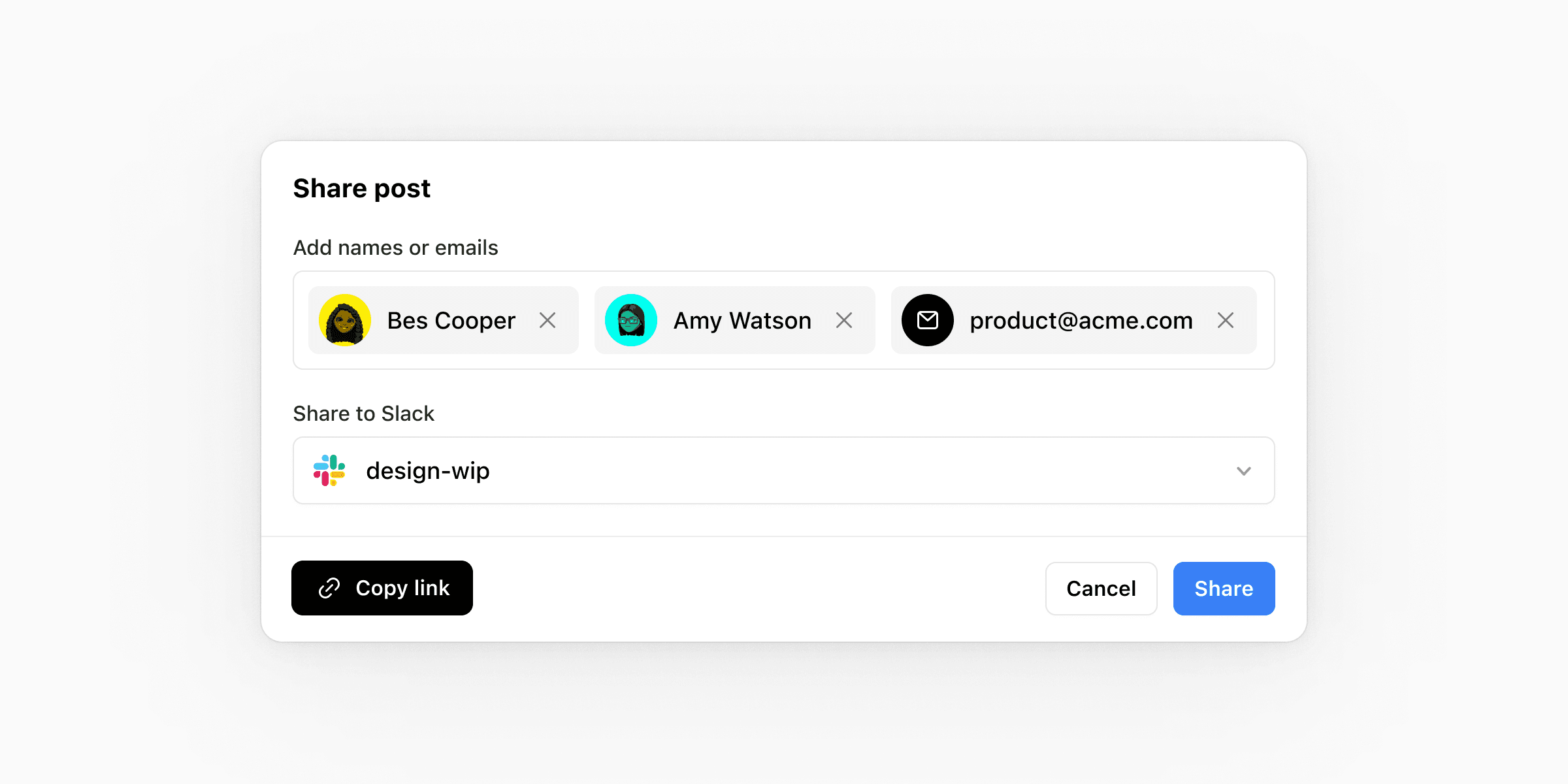 Feature image for New share options